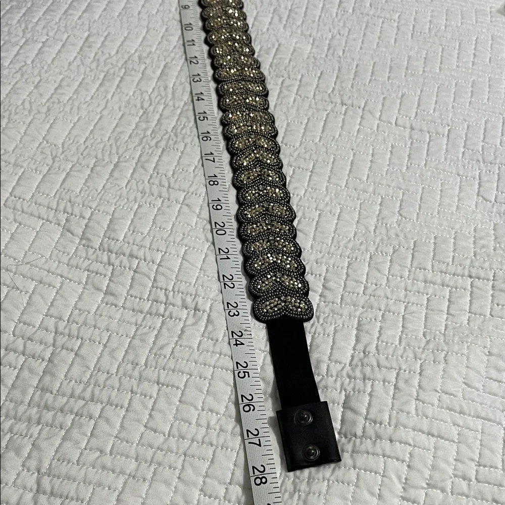 Anthropologie black and Beaded Women's Belt